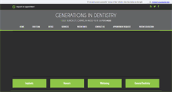 Desktop Screenshot of generationsindentistry.com