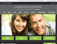 Tablet Screenshot of generationsindentistry.com